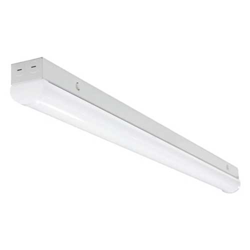 BARRON SLS-4-50-CP LED STRIP, 4' Length, POWER SWITCHABLE 30W-40W-50W, COLOR SWITCHABLE 3500K-4000K-5000K CCT, 120-277 VAC, 0-10V DIMMING DRIVER, WHITE FINISH