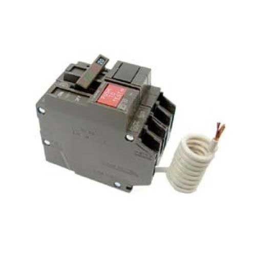 GE, THQL2150GFT2, Circuit Breaker, GFCI, 120 to 240 V, 50 A, 10 kA Interrupt, THQL Frame, 2 Pole, Load Side Lug ConnectionÿGEDI THQL2150GFT2