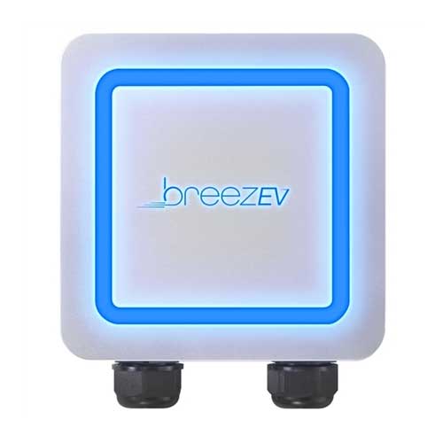 LIGHTEFF EVC-L2-S48-25 BREEZ-EV ELECTRIC VEHICLE LEVEL 2 CHARGER, UP TO 48A/11.5KW, ADJUSTABLE DOWN TO 24A, 25FT CORD W/ NEMA 14-50 PLUG, INDOOR/OUTDOOR, NON-NETWORK