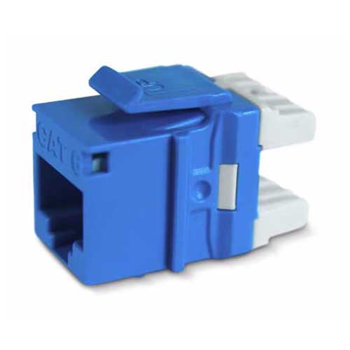 SIGNAMAX KJ458MT25-C6C-BU CAT6 MT-SERIES KEYSTONE JACKS T568A/B BLUEÿSIGNAMAX KJ458MT25-C6C-BU