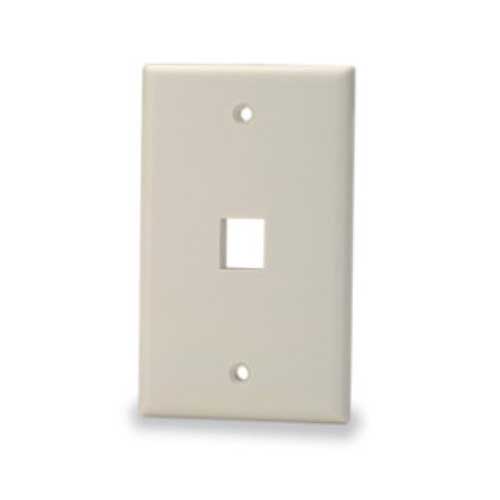 SIGNAMAX SKF-1 KEYSTONE FACEPLATE 1 GANG 1 PORT LIGHT IVORY